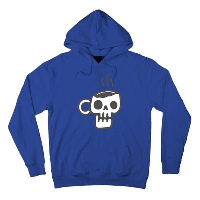 Skeleton Coffee Cup Halloween Skull Mug Gift Tall Hoodie