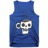 Skeleton Coffee Cup Halloween Skull Mug Gift Tank Top