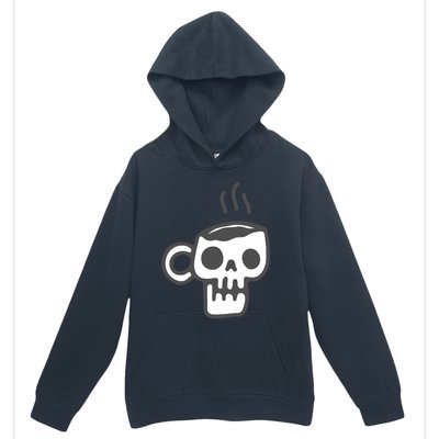 Skeleton Coffee Cup Halloween Skull Mug Gift Urban Pullover Hoodie