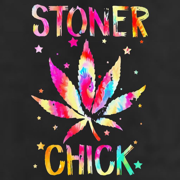 Stoner Chick Cannabis Stoner Marijuana Cannabis 7 Panel Mesh Trucker Snapback Hat