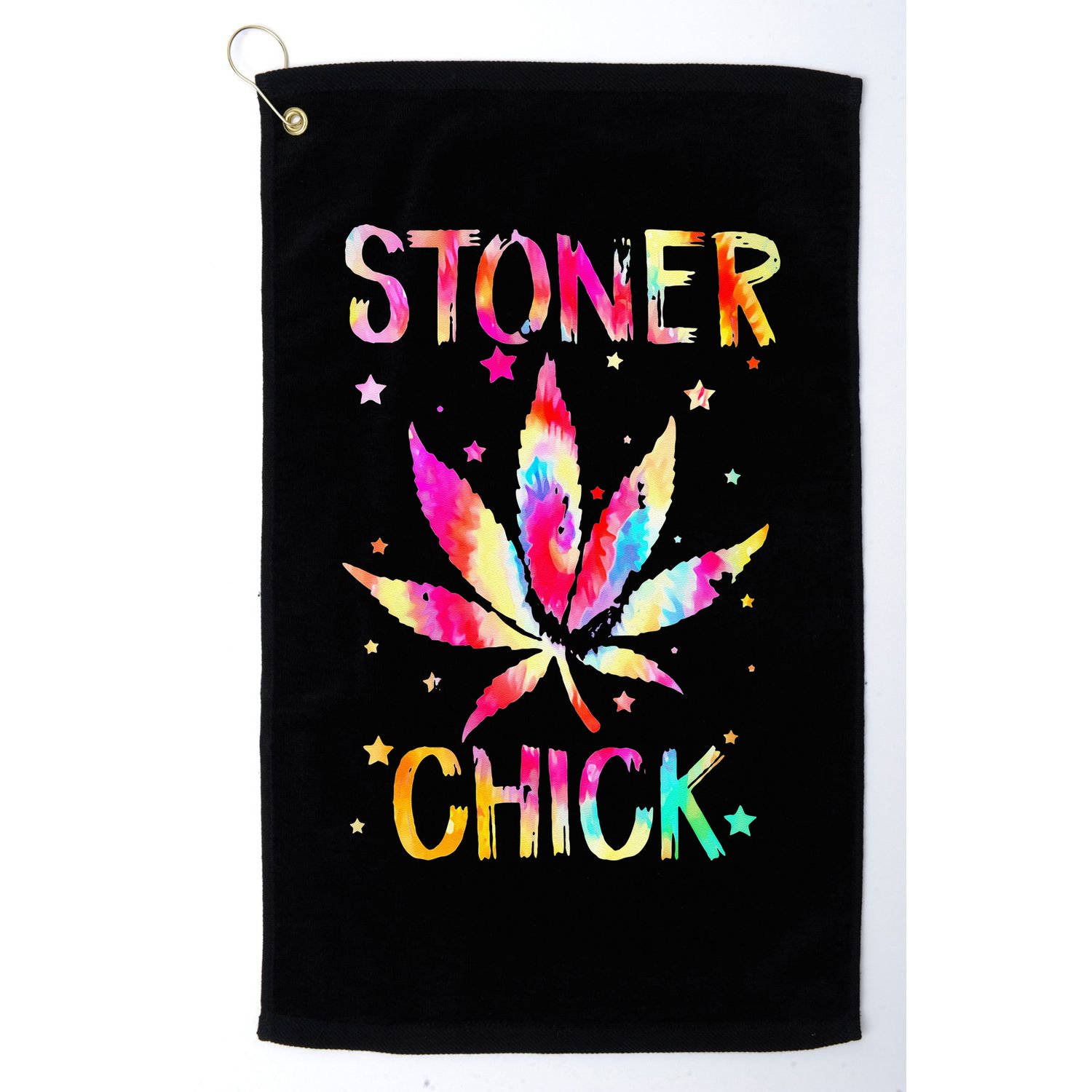 Stoner Chick Cannabis Stoner Marijuana Cannabis Golf Towel