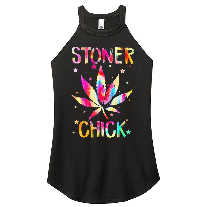 Stoner Chick Cannabis Stoner Marijuana Cannabis Women's Perfect Tri Rocker Tank