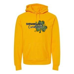 Shenanigans Coordinator Cute Gift Funny St Patricks Day Teacher Funny Gift Premium Hoodie