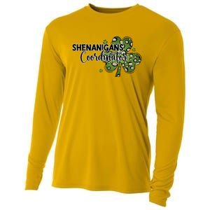 Shenanigans Coordinator Cute Gift Funny St Patricks Day Teacher Funny Gift Cooling Performance Long Sleeve Crew