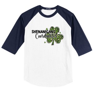 Shenanigans Coordinator Cute Gift Funny St Patricks Day Teacher Funny Gift Baseball Sleeve Shirt