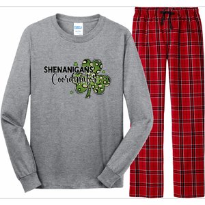 Shenanigans Coordinator Cute Gift Funny St Patricks Day Teacher Funny Gift Long Sleeve Pajama Set