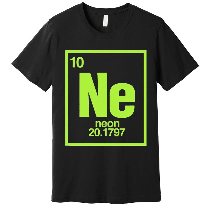 Science Chemistry Chemical Elements Ne Neon Premium T-Shirt