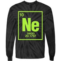 Science Chemistry Chemical Elements Ne Neon Tie-Dye Long Sleeve Shirt