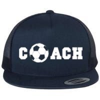 Soccer Coach Coaching Staff Flat Bill Trucker Hat