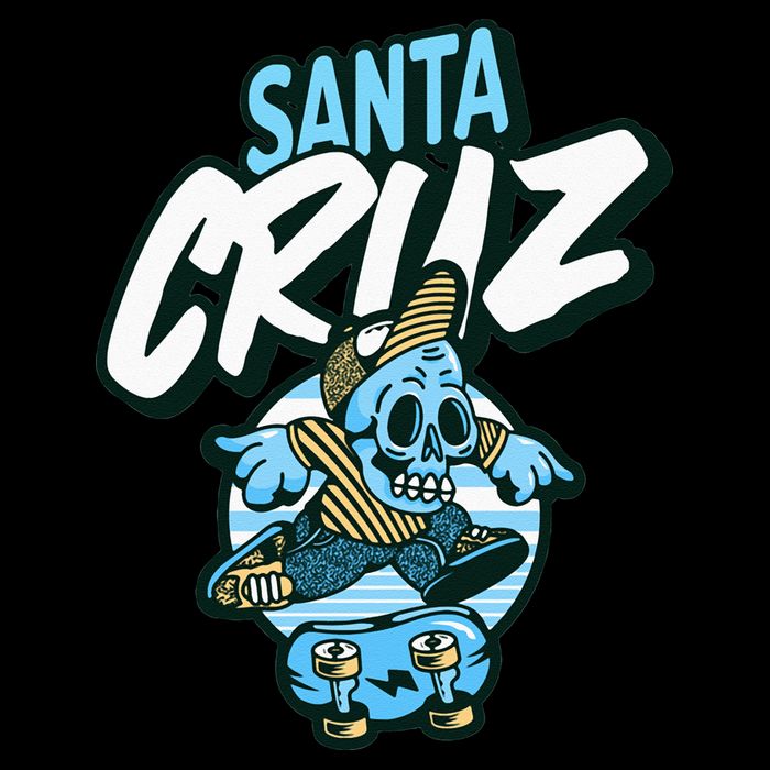 Santa Cruz California Vintage Skeleton Backpack