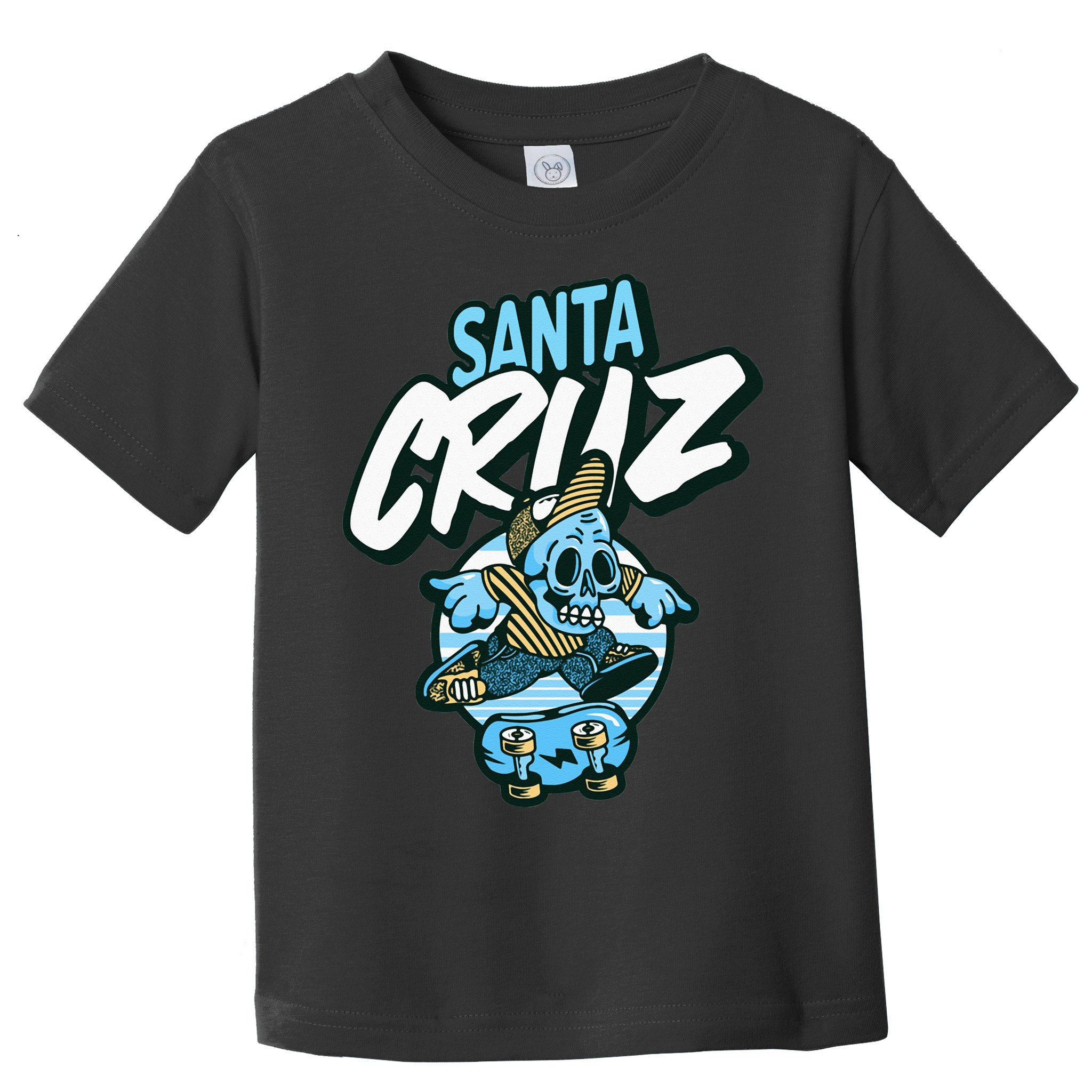 Santa Cruz California Vintage Skeleton Toddler T-Shirt