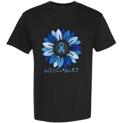 Sunflower Colon Cancer Awareness Month Garment-Dyed Heavyweight T-Shirt