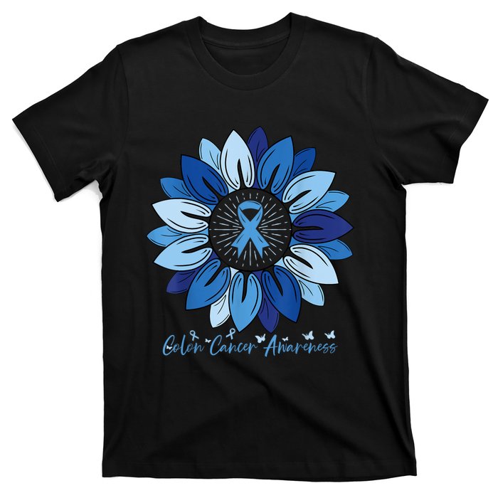 Sunflower Colon Cancer Awareness Month T-Shirt