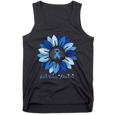 Sunflower Colon Cancer Awareness Month Tank Top