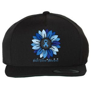 Sunflower Colon Cancer Awareness Month Wool Snapback Cap