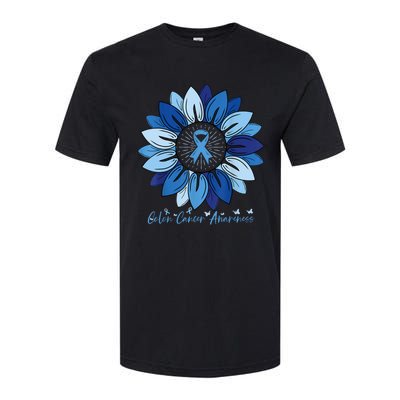 Sunflower Colon Cancer Awareness Month Softstyle® CVC T-Shirt