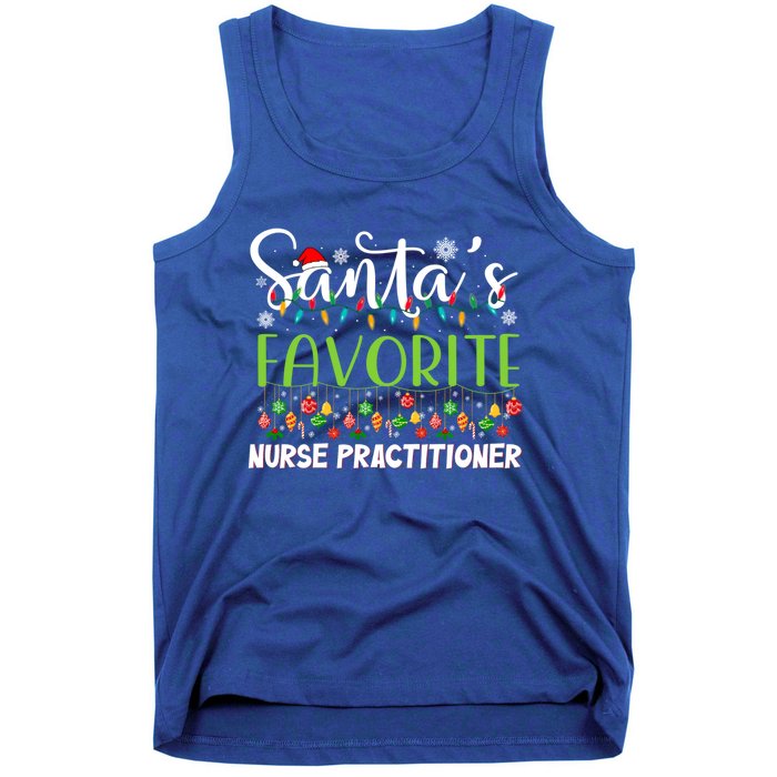 Santa Claus Christmas Santas Favorite Nurse Practitioner Cute Gift Tank Top