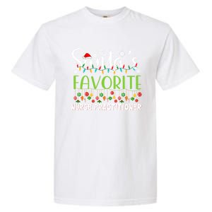 Santa Claus Christmas Santas Favorite Nurse Practitioner Cute Gift Garment-Dyed Heavyweight T-Shirt