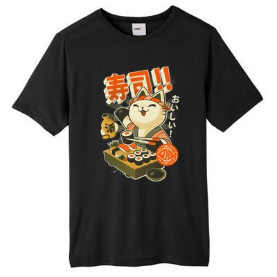 Sushi Chef Cat Funny Restaurant Kitty Japanese Food Tall Fusion ChromaSoft Performance T-Shirt