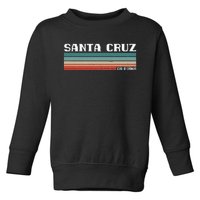 Santa Cruz California Retro Vintage Toddler Sweatshirt