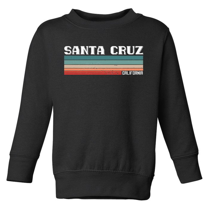 Santa Cruz California Retro Vintage Toddler Sweatshirt