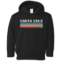 Santa Cruz California Retro Vintage Toddler Hoodie