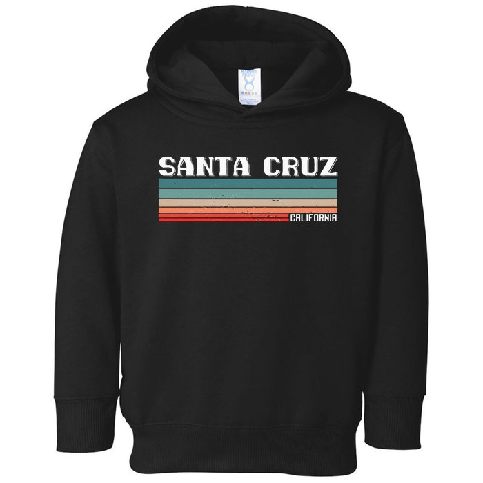 Santa Cruz California Retro Vintage Toddler Hoodie