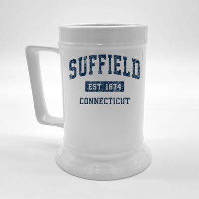 Suffield Connecticut Ct Vintage Sports Beer Stein