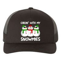 Snowman Christmas Chillin With My Snowmies Ugly Gift Yupoong Adult 5-Panel Trucker Hat