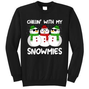 Snowman Christmas Chillin With My Snowmies Ugly Gift Sweatshirt