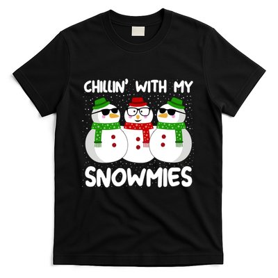 Snowman Christmas Chillin With My Snowmies Ugly Gift T-Shirt