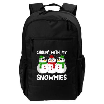 Snowman Christmas Chillin With My Snowmies Ugly Gift Backpack