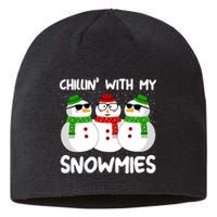 Snowman Christmas Chillin With My Snowmies Ugly Gift Sustainable Beanie