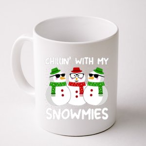 Snowman Christmas Chillin With My Snowmies Ugly Gift Coffee Mug