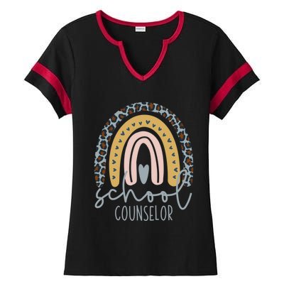 School Counselor Counseling Gift Ladies Halftime Notch Neck Tee