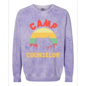 Summer Camp Counselor Director Camper Colorblast Crewneck Sweatshirt