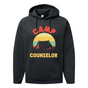 Summer Camp Counselor Director Camper Performance Fleece Hoodie