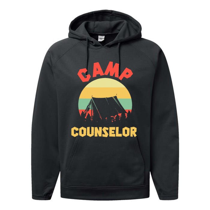 Summer Camp Counselor Director Camper Performance Fleece Hoodie