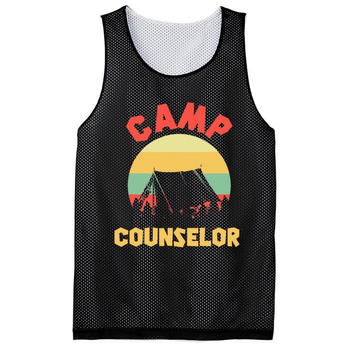 Summer Camp Counselor Director Camper Mesh Reversible Basketball Jersey Tank