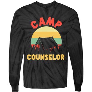 Summer Camp Counselor Director Camper Tie-Dye Long Sleeve Shirt