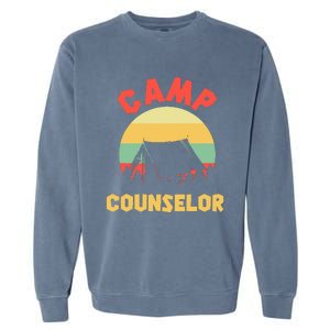 Summer Camp Counselor Director Camper Garment-Dyed Sweatshirt