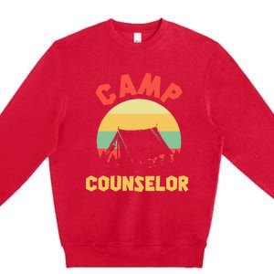 Summer Camp Counselor Director Camper Premium Crewneck Sweatshirt