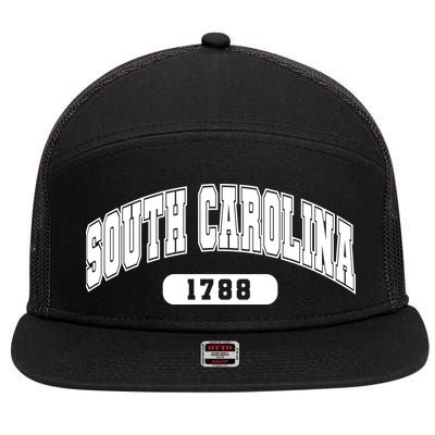 South Carolina Collegiate Style 1788 7 Panel Mesh Trucker Snapback Hat