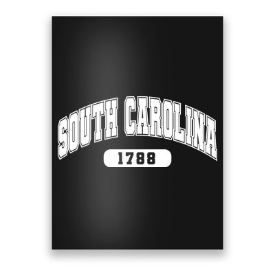 South Carolina Collegiate Style 1788 Poster