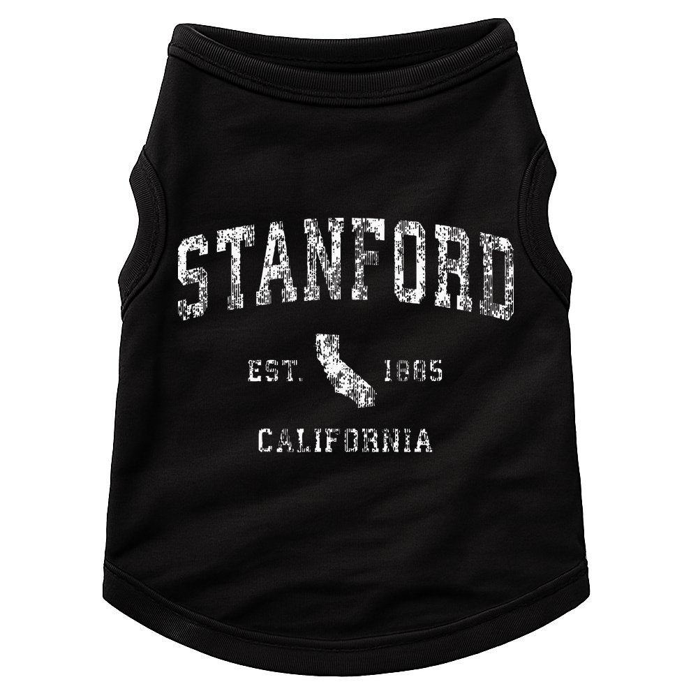 Stanford California CA Vintage Athletic Sports Design  Doggie Tank