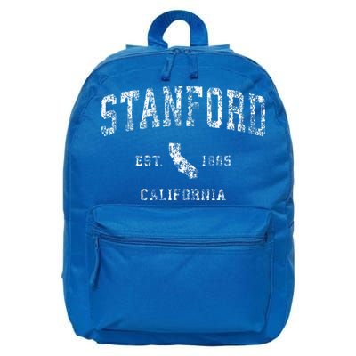 Stanford California CA Vintage Athletic Sports Design  16 in Basic Backpack