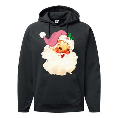 Santa Claus Christmas Design Performance Fleece Hoodie