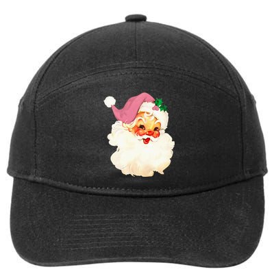 Santa Claus Christmas Design 7-Panel Snapback Hat