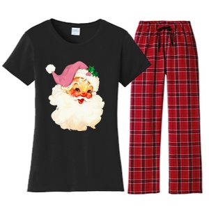 Santa Claus Christmas Design Women's Flannel Pajama Set