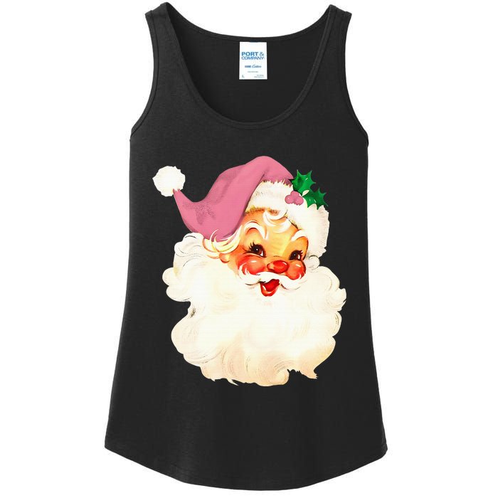 Santa Claus Christmas Design Ladies Essential Tank